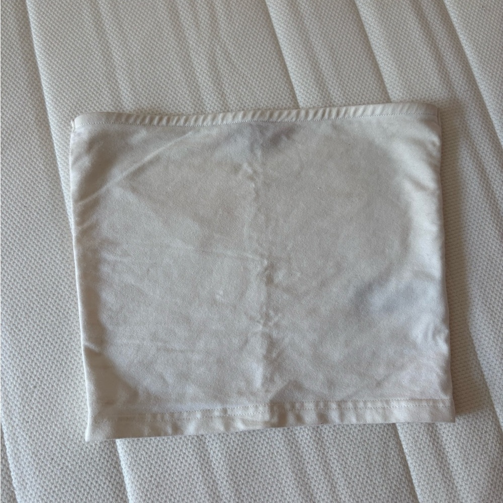 Edikted White Tube Crop Top